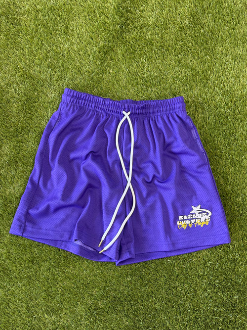 purple city of angels shorts