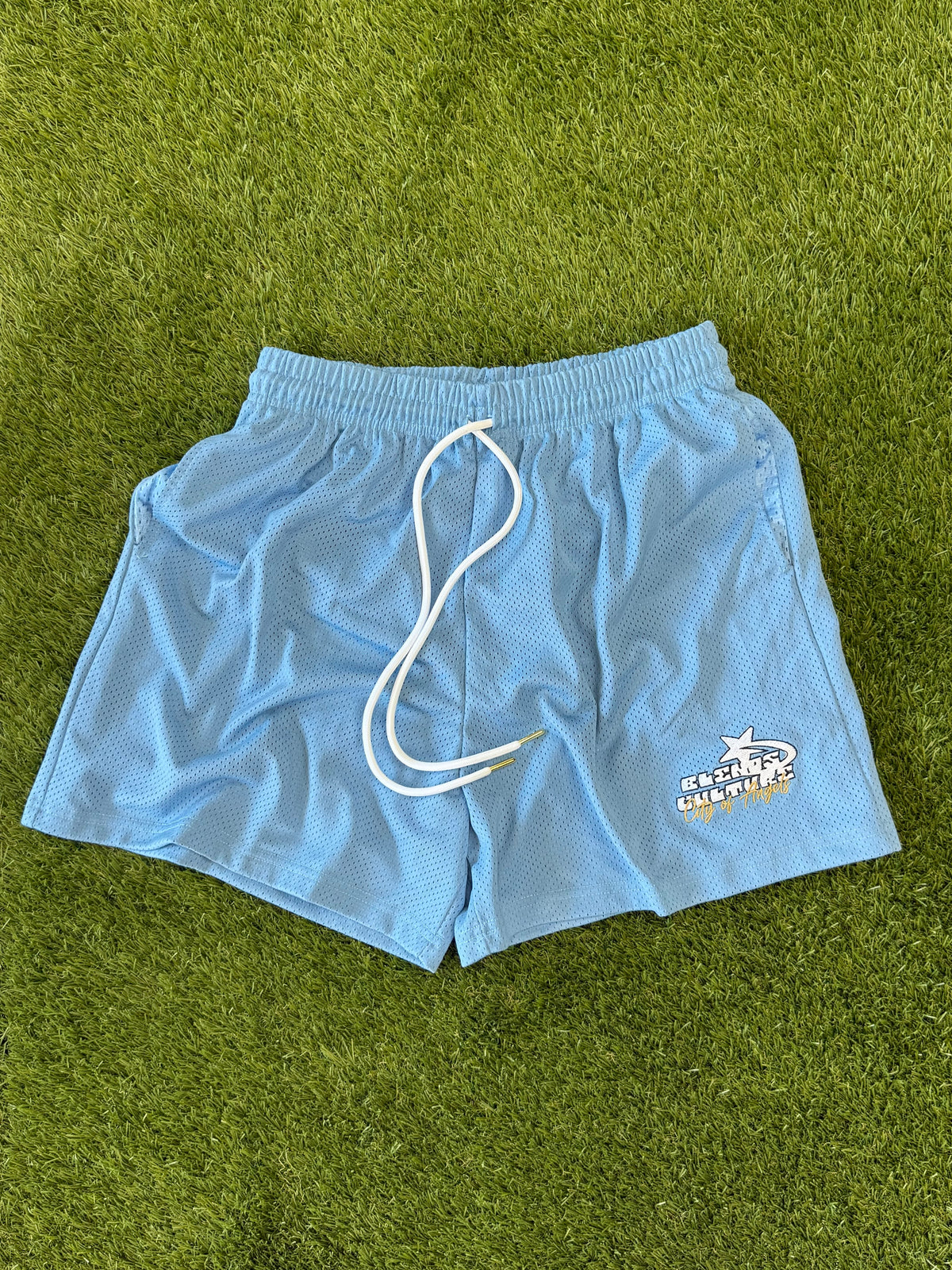 Sky blue city of angels shorts